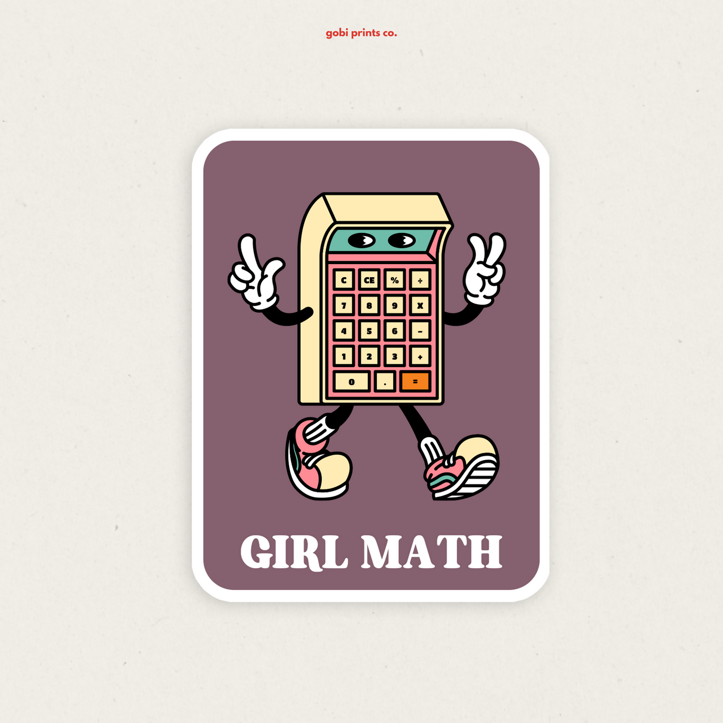 GBC - S33 Girl math vinyl sticker