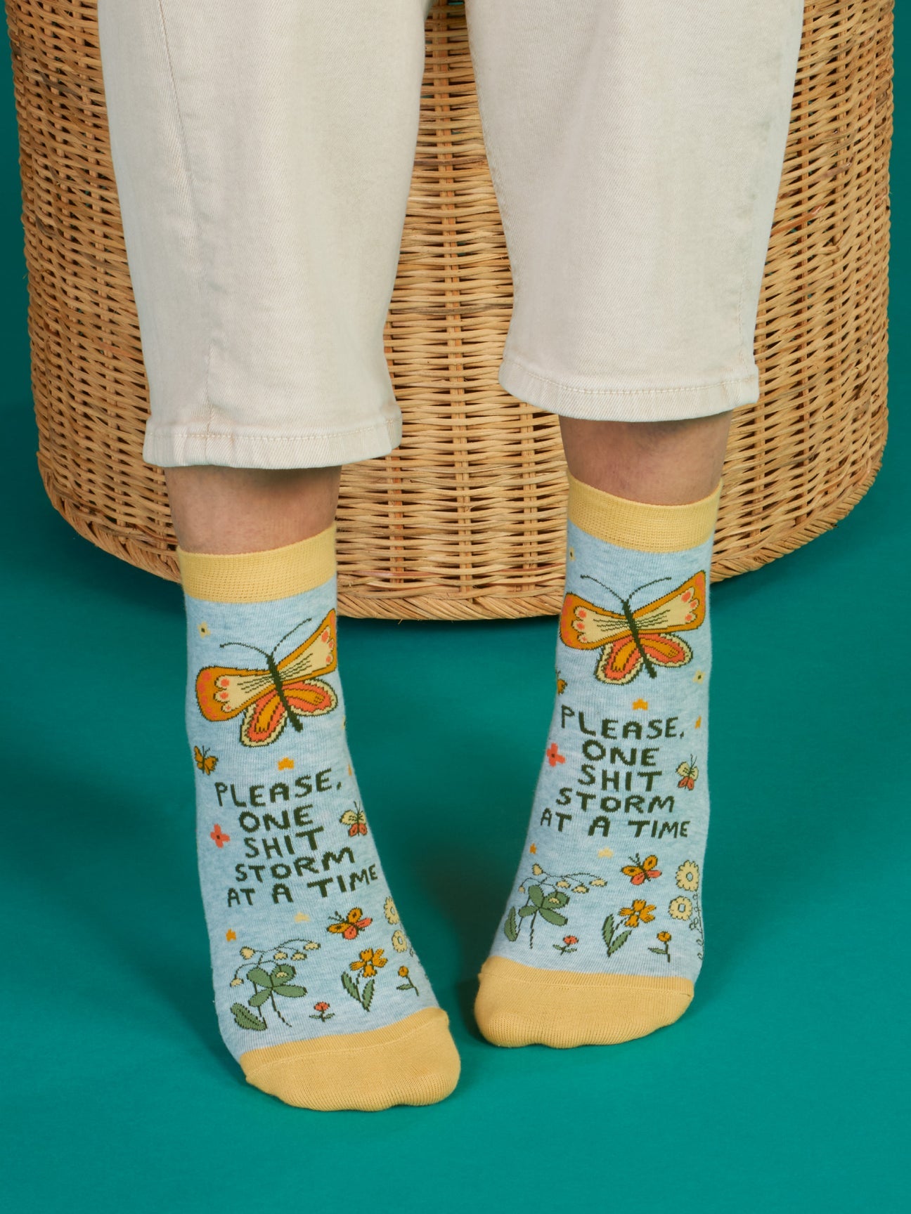 Please, One Shitstorm At A Time W-Ankle Socks