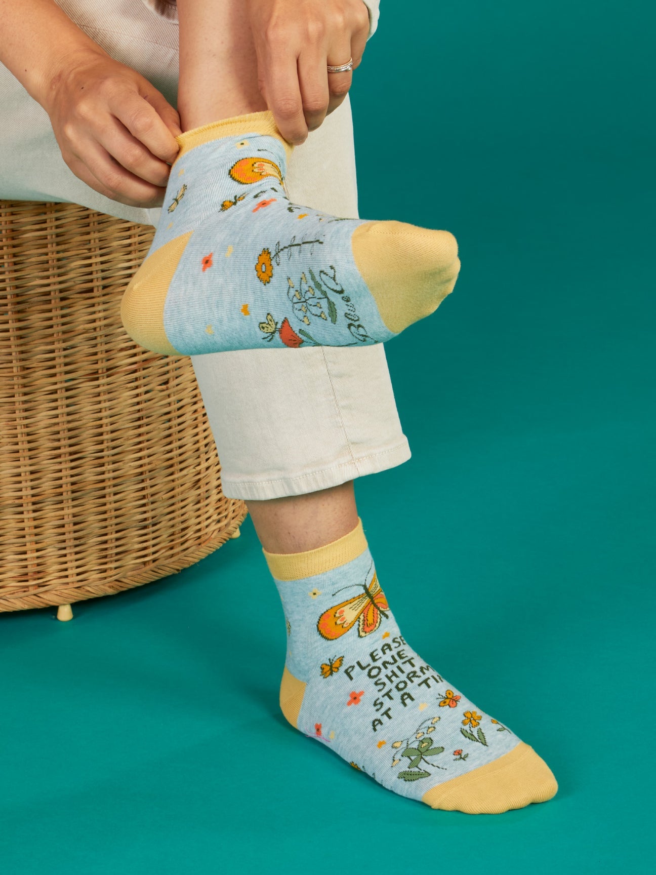 Please, One Shitstorm At A Time W-Ankle Socks