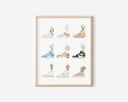 SNEAKER x FLOWER PRINT