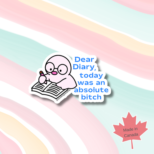 Dear diary- Vinyl Sticker