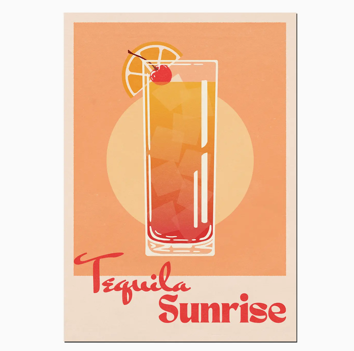 Tequila sunrise print