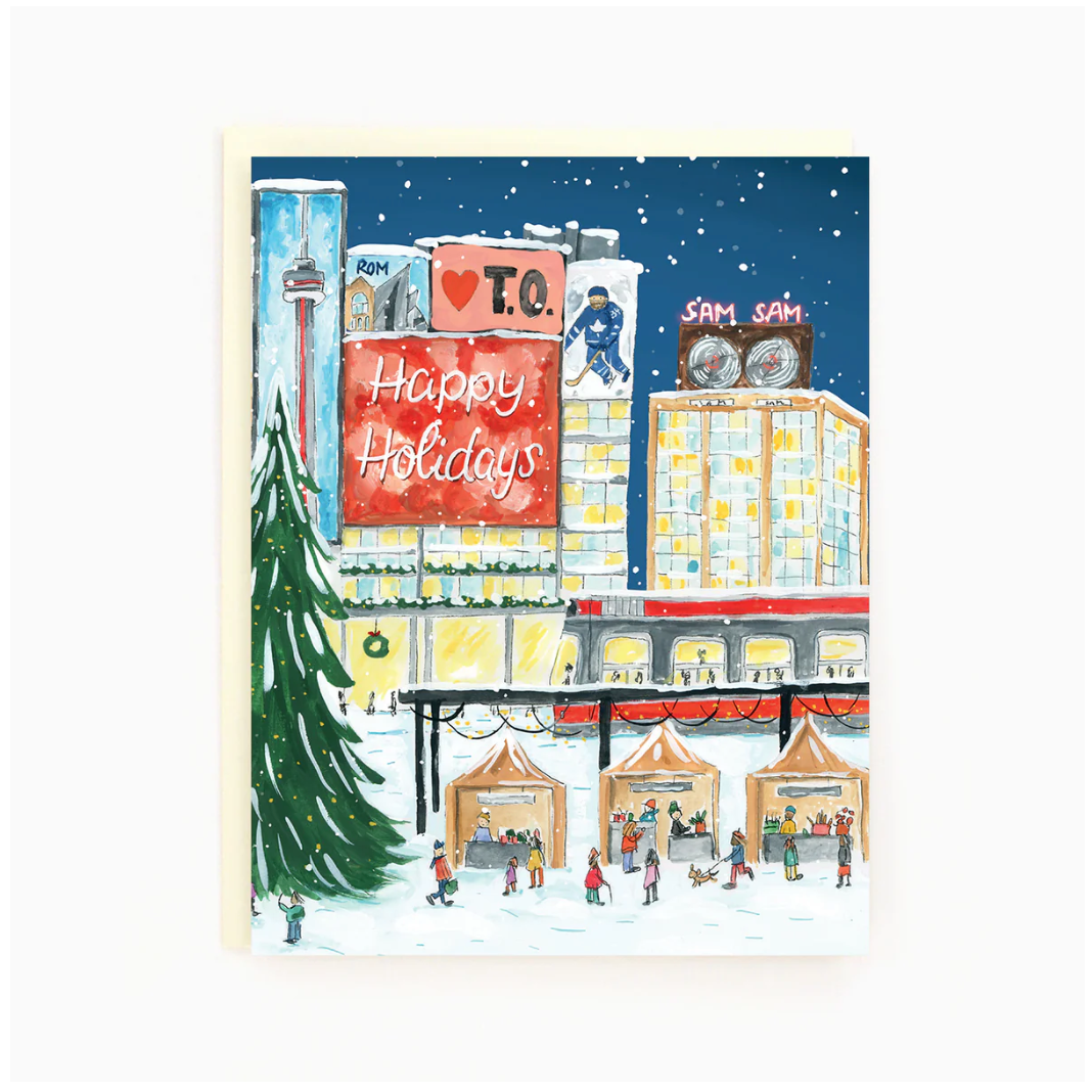 Toronto Yonge & Dundas Wraparound Holiday Card