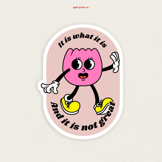 GBC - S27 It is what it is vinyl sticker