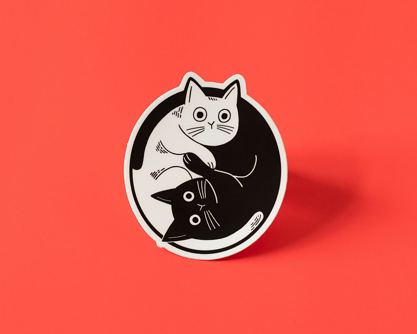 SPL S005 Yin Yang Cats - Sticker