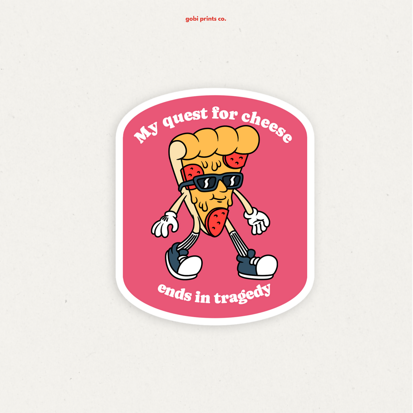 GBC - S45 Quest for cheese vinyl sticker