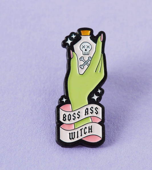 Punky Pins - Boss Ass Witch Enamel Pin