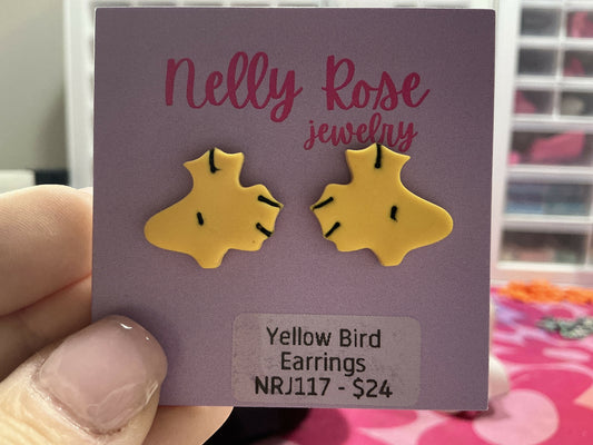 NRJ117 Yellow Bird Studs