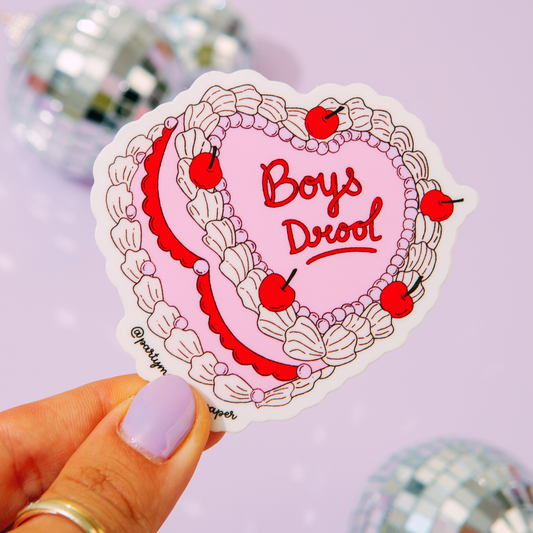 Boys Drool Sticker