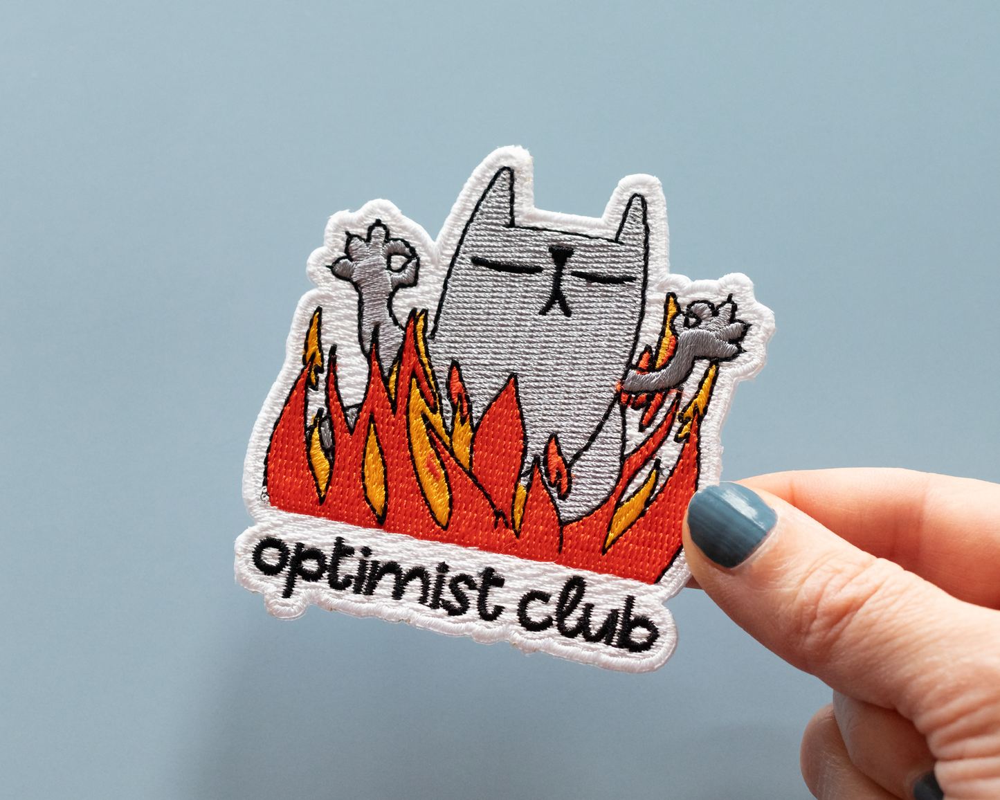 Optimist cat Patch