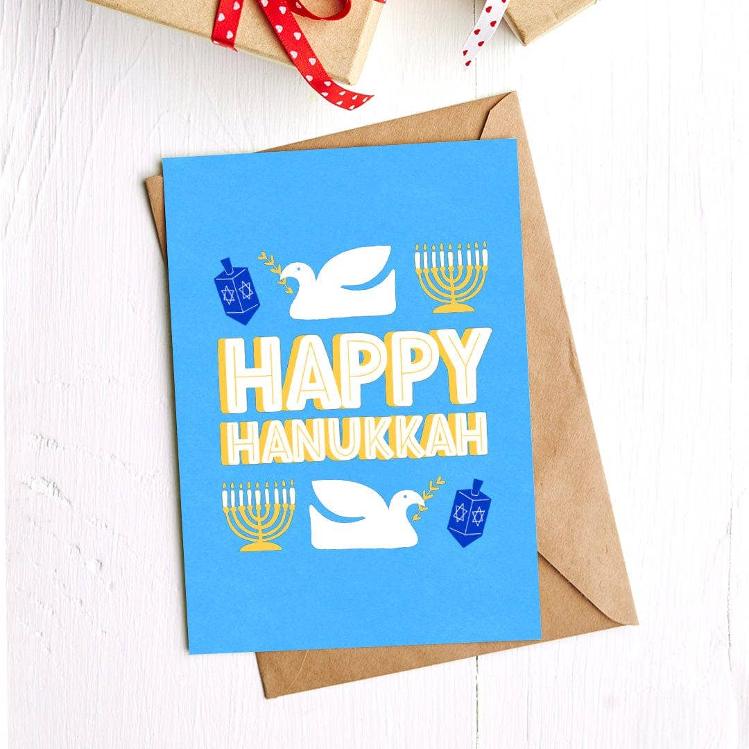 "Happy Hanukkah" Greeting Card