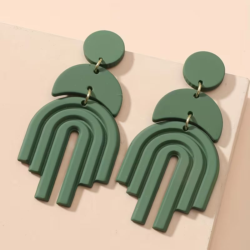 Polymer Clay drop earrings