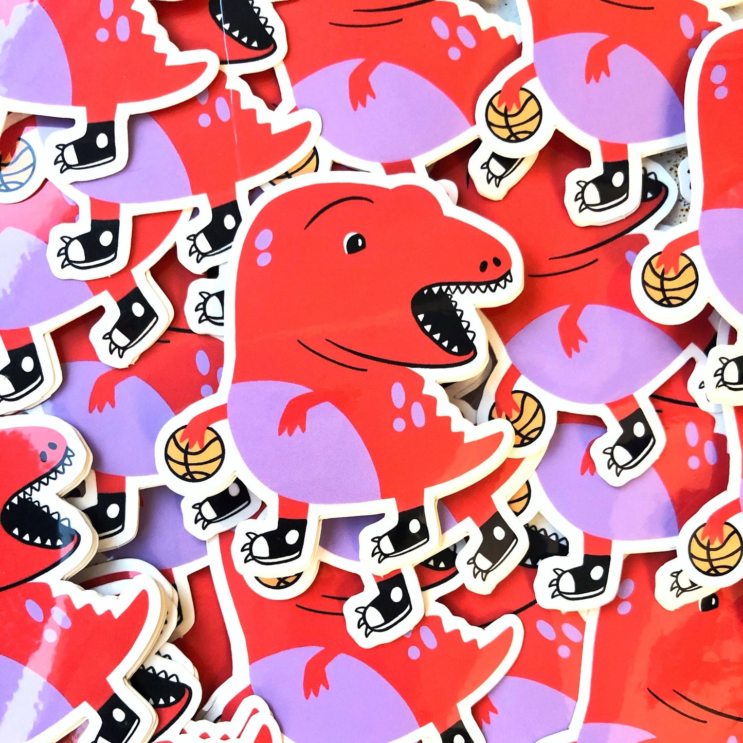 Clumsy Raptor Sticker