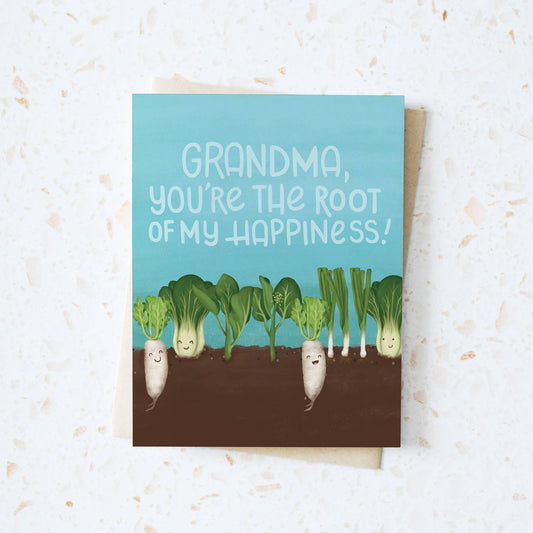 Hop & Flop - Grandma, You're the Root of my Happiness Card