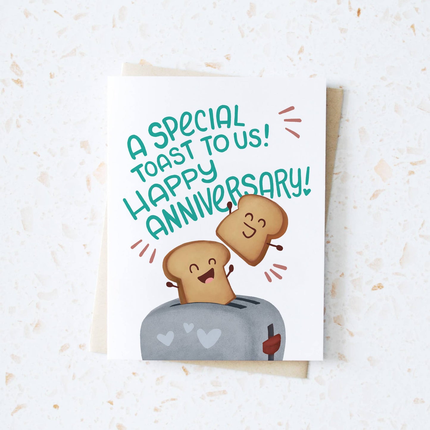 Hop & Flop - A Special Toast to Us! - Anniversary Greeting Card