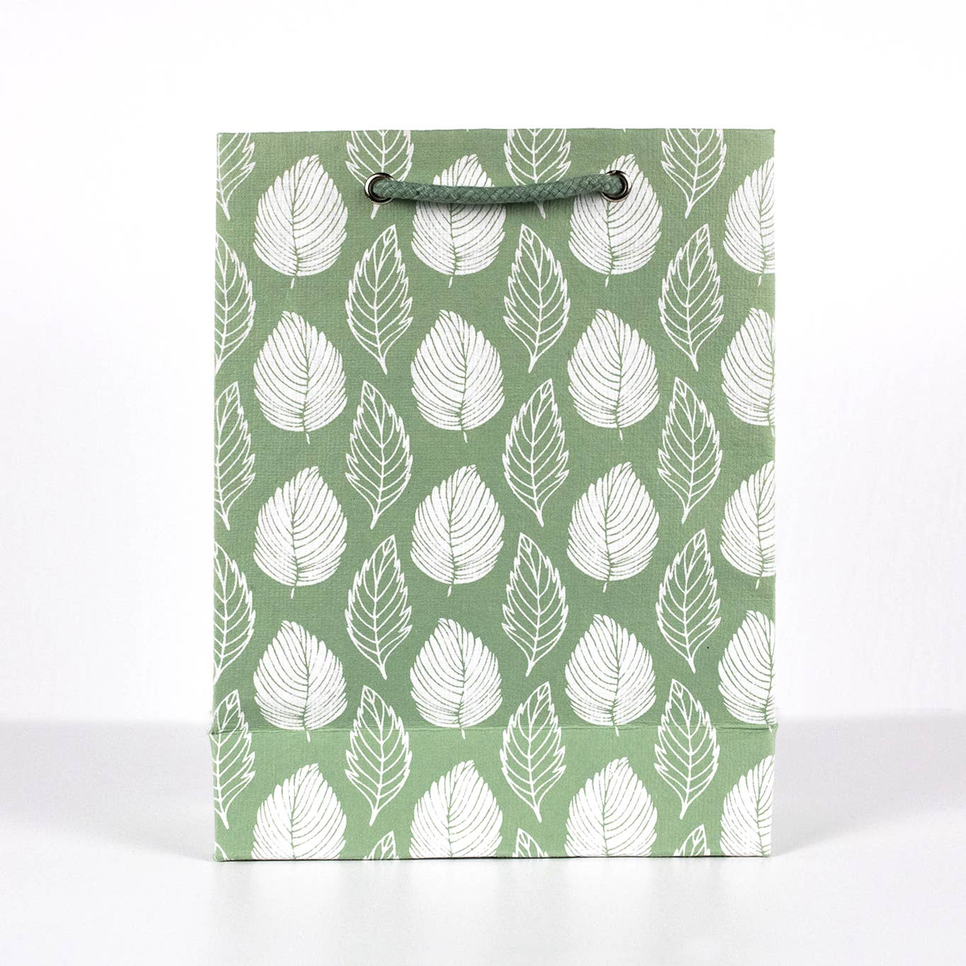 PaperSpree - Green Leaf Cotton Paper Gift Bag