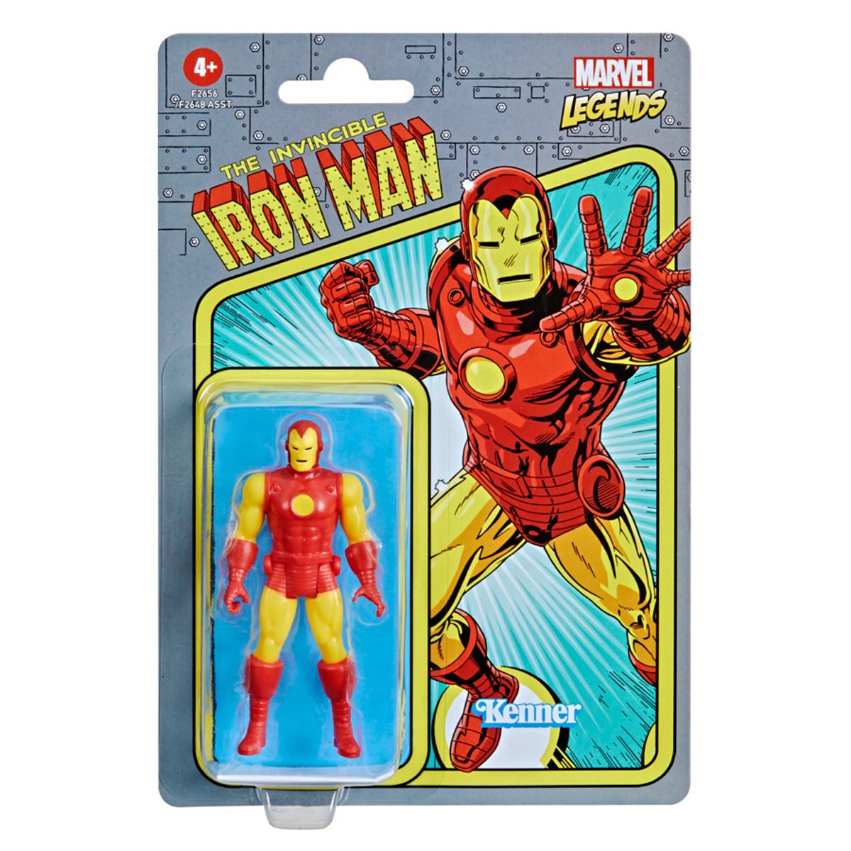 MARVEL LEGENDS RETRO 375 COLLECTION IRON MAN 3 3/4-INCH ACTION FIGURE