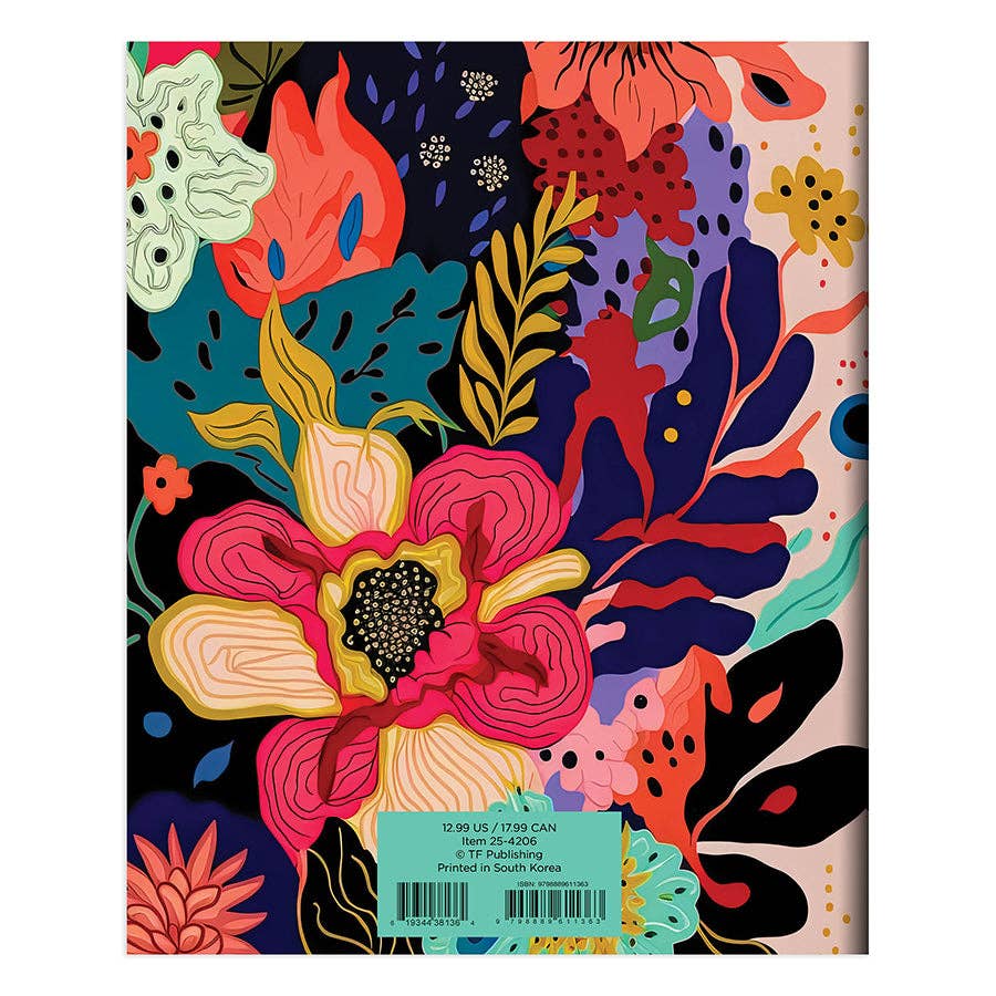 2025 Eclectic Flowers Medium Monthly Planner