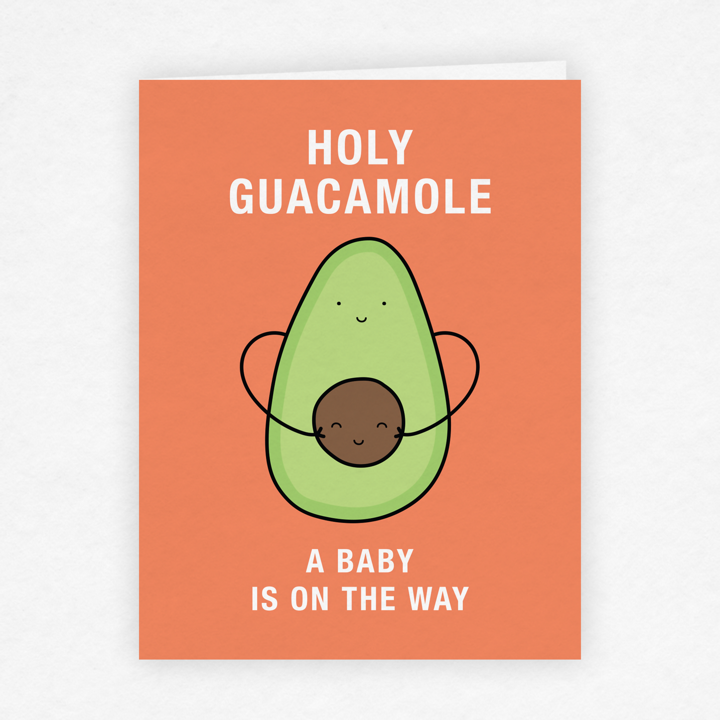 DMB 102 - Holy Guacamole Pregnancy, New Baby, Baby Shower Greeting Card