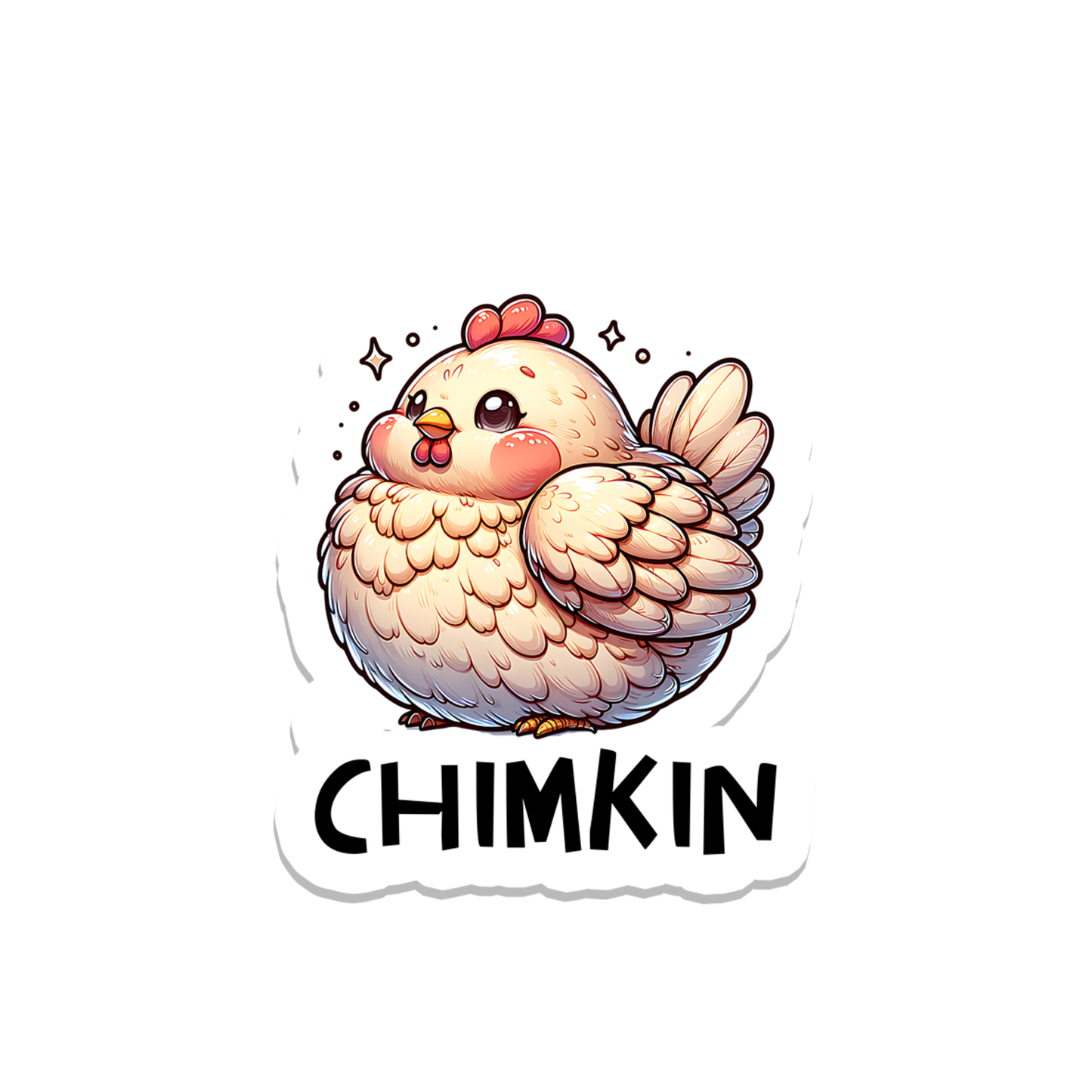 Chimkin Chicken | Funny | Waterproof Sticker | 3"