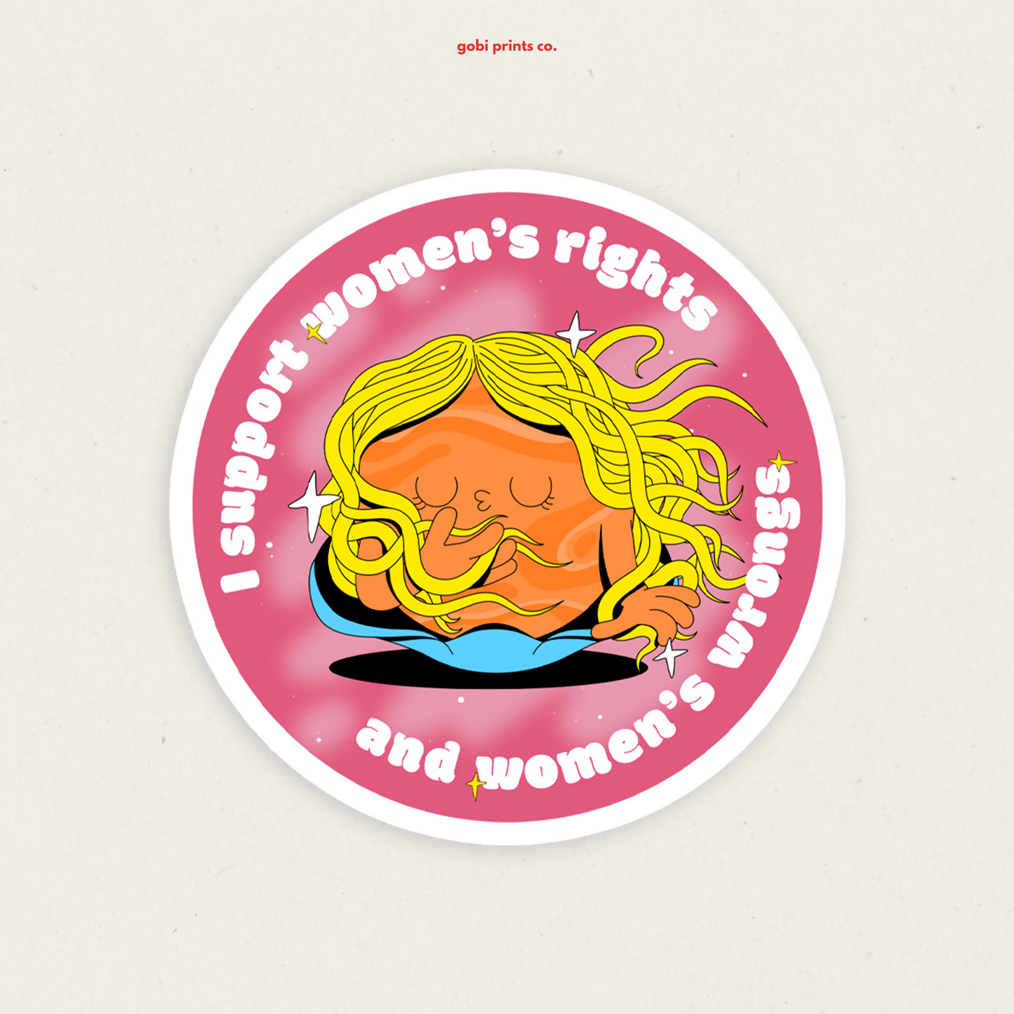 GBC - S15 Women's rights and wrongs vinyl sticker