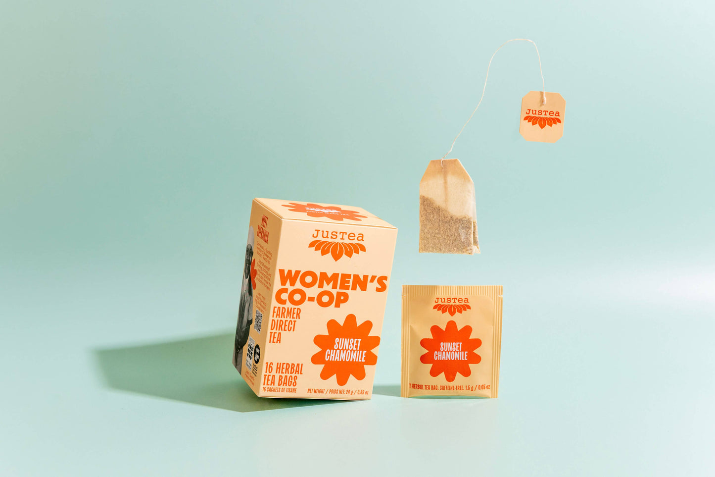 Sunset Chamomile Tea Bags - Organic, Fair-Trade, Herbal Tea