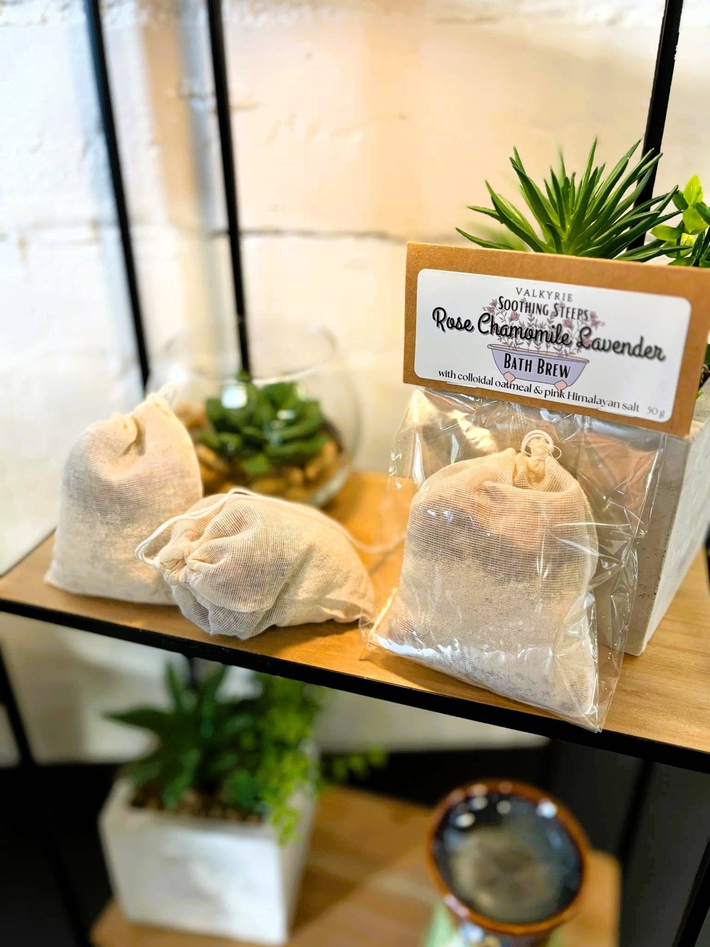 Soothing Steeps Bath Tea - Rose Chamomile Lavender