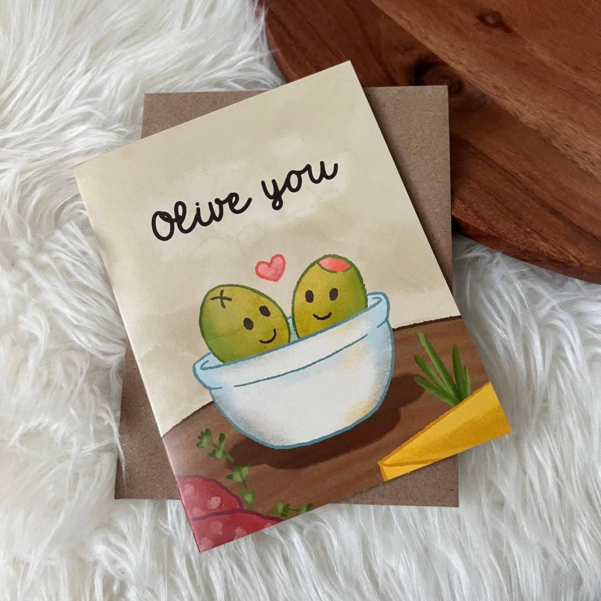 "Olive You" Card - Big Moods