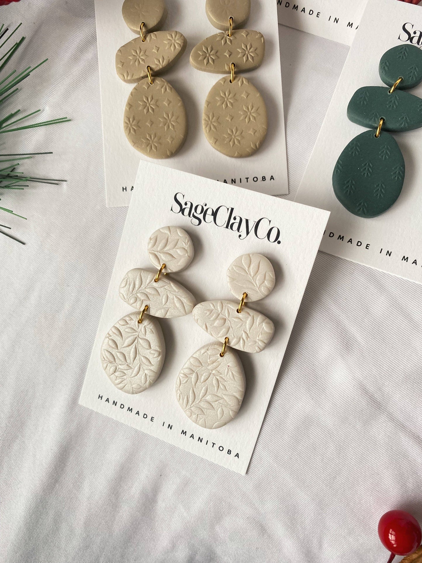 SageClayCo - Gia | Handmade Polymer Clay Earrings