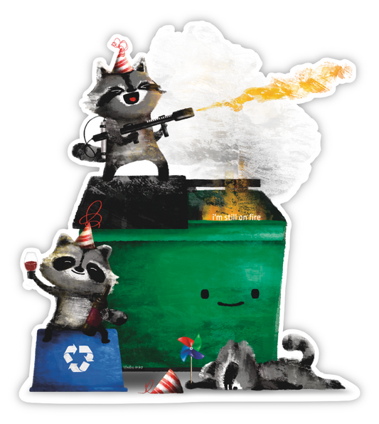 Dumpster Fire - sticker