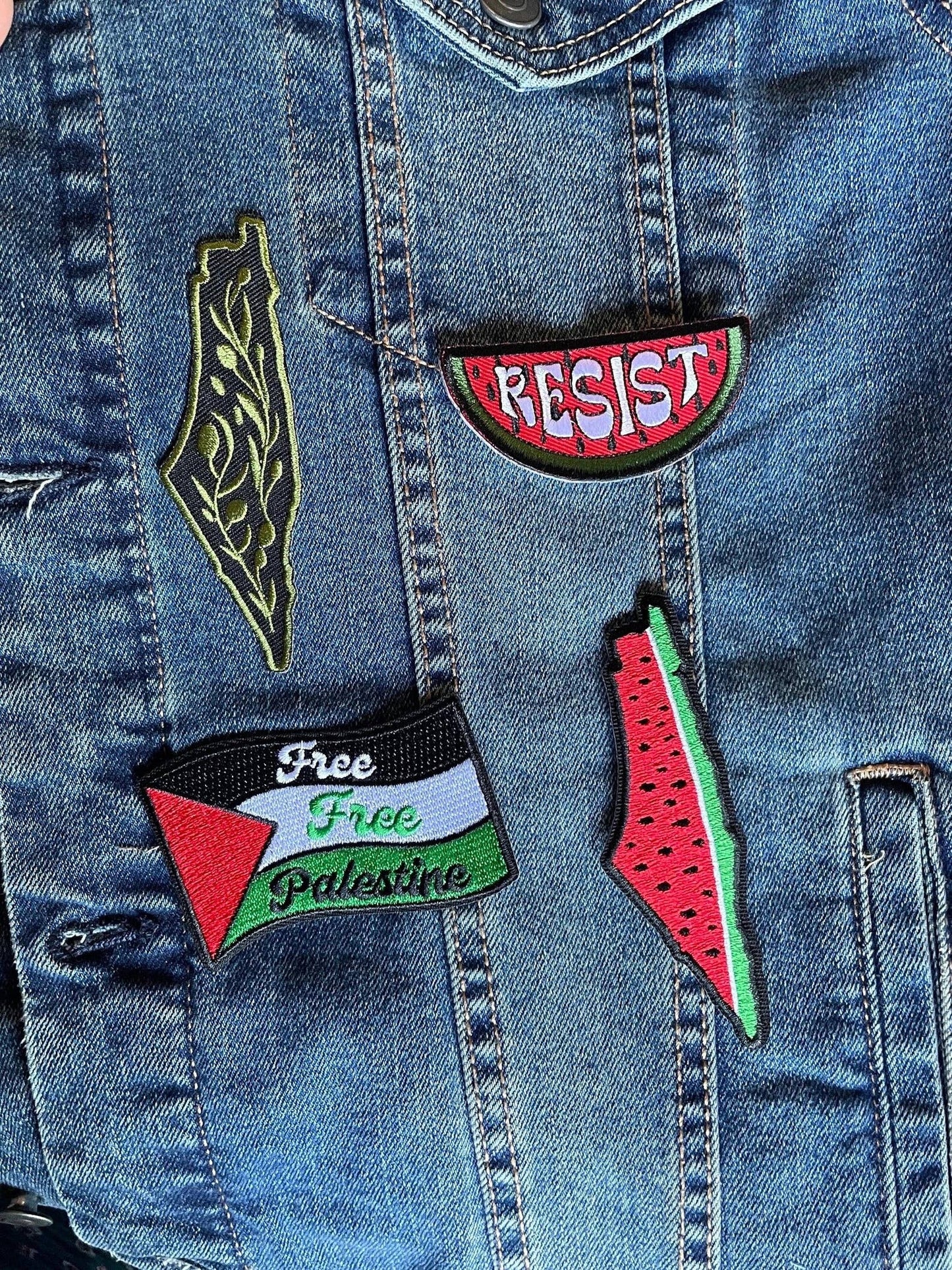 Palestinian Flag Patch – Palestine Iron-On Embroidered Patch | Free Palestine National Symbol