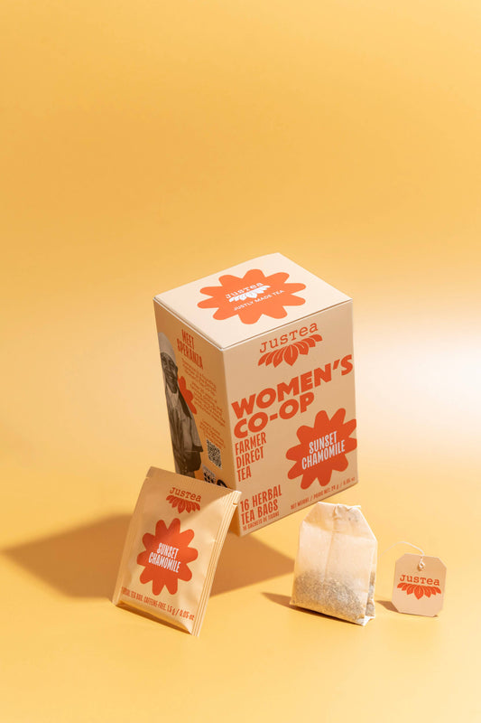 Sunset Chamomile Tea Bags - Organic, Fair-Trade, Herbal Tea