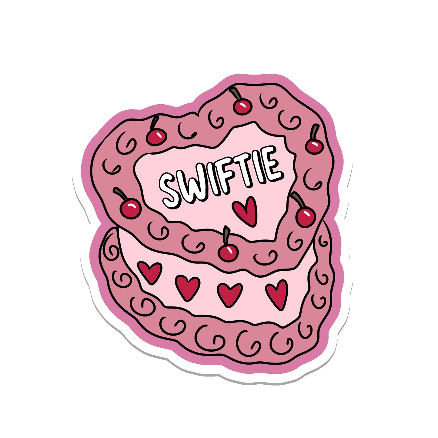 Swiftie Cake | Taylor Swift | | Waterproof Sticker | 2.8"