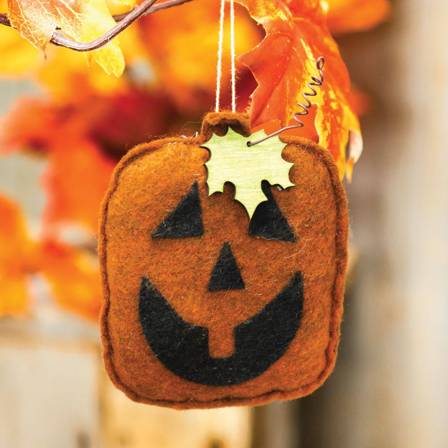 Jack O Lantern Felt Ornament