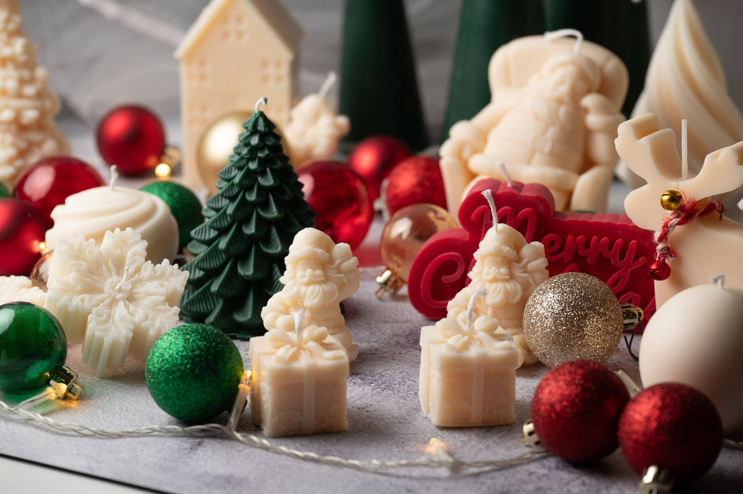 Mini Santa Claus Candle - Forest pine scent