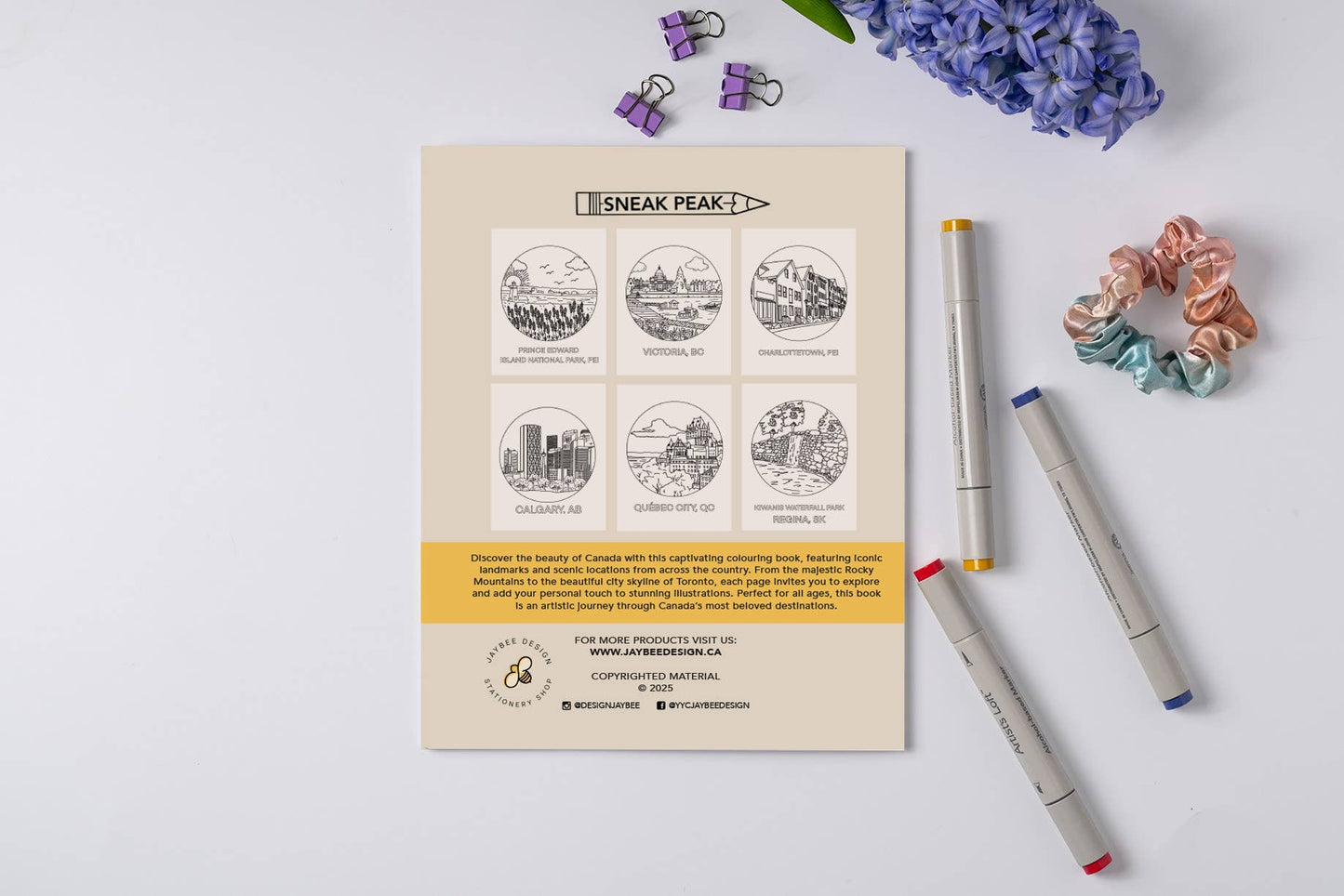 Oh Canada Colouring Book