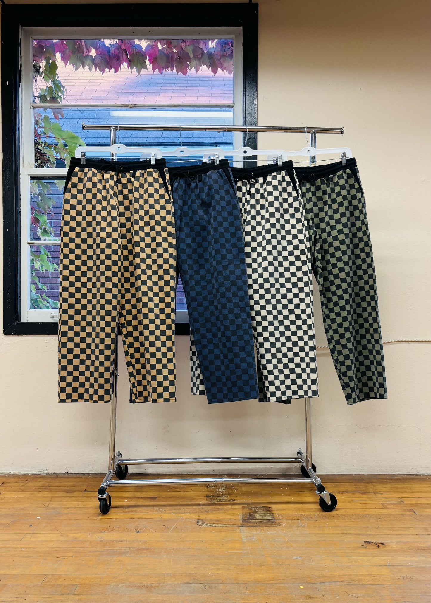 MMD checkered denim lee workwear pants