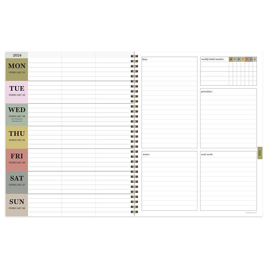 Paper Goods - 2024 Fungi Large Weekly Monthly Planner