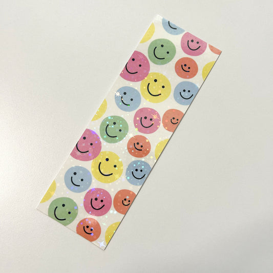 DMB 207 - Glitter Happy Face Bookmark