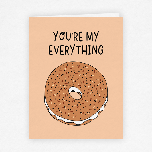 DMB 103 - You're My Everything Bagel Greeting Card