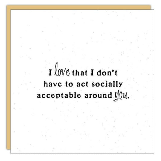 *Mini Card* I love that I don't...