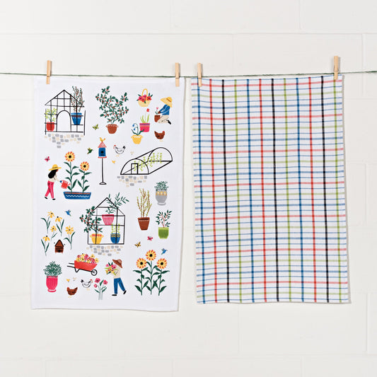 Green Thumb Dishtowels Set of 2