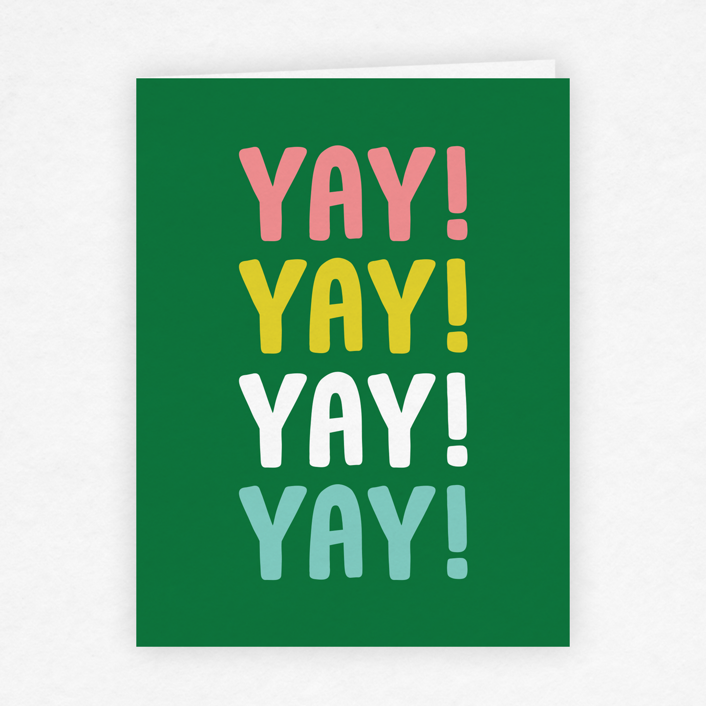 DMB 125 - Yay Yay Yay Greeting Card for Graduation, Engagement, Celebration