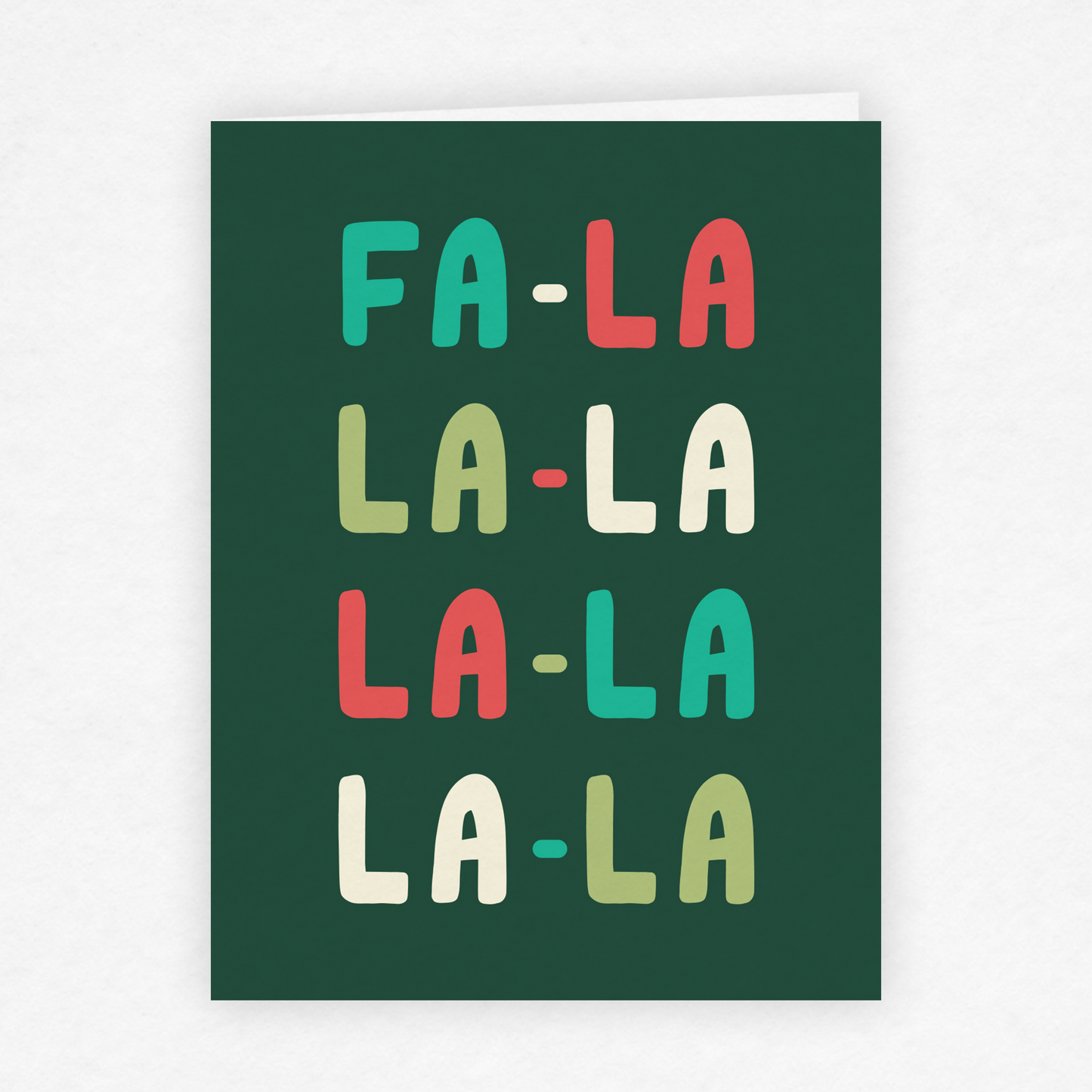 DMB 108 - Fa La La Christmas Holiday Greeting Card