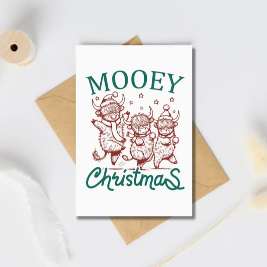 Mooey christmas - greeting card