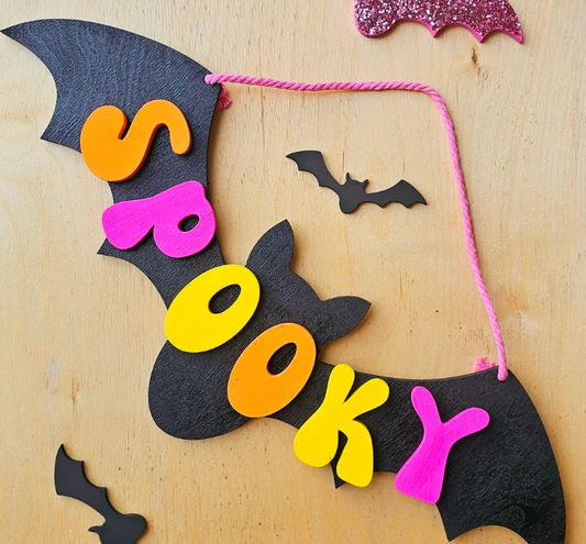 Retro Spooky Hanging Bat - The Modern Maker