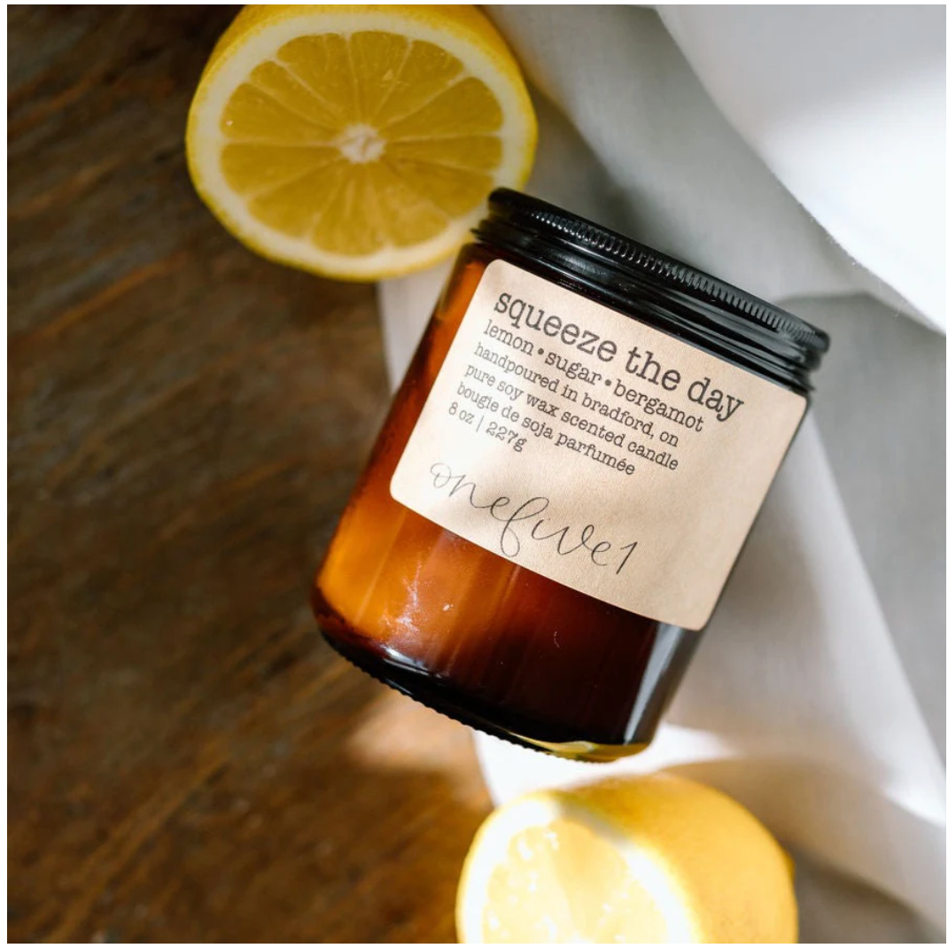 squeeze the day- soy wax candle