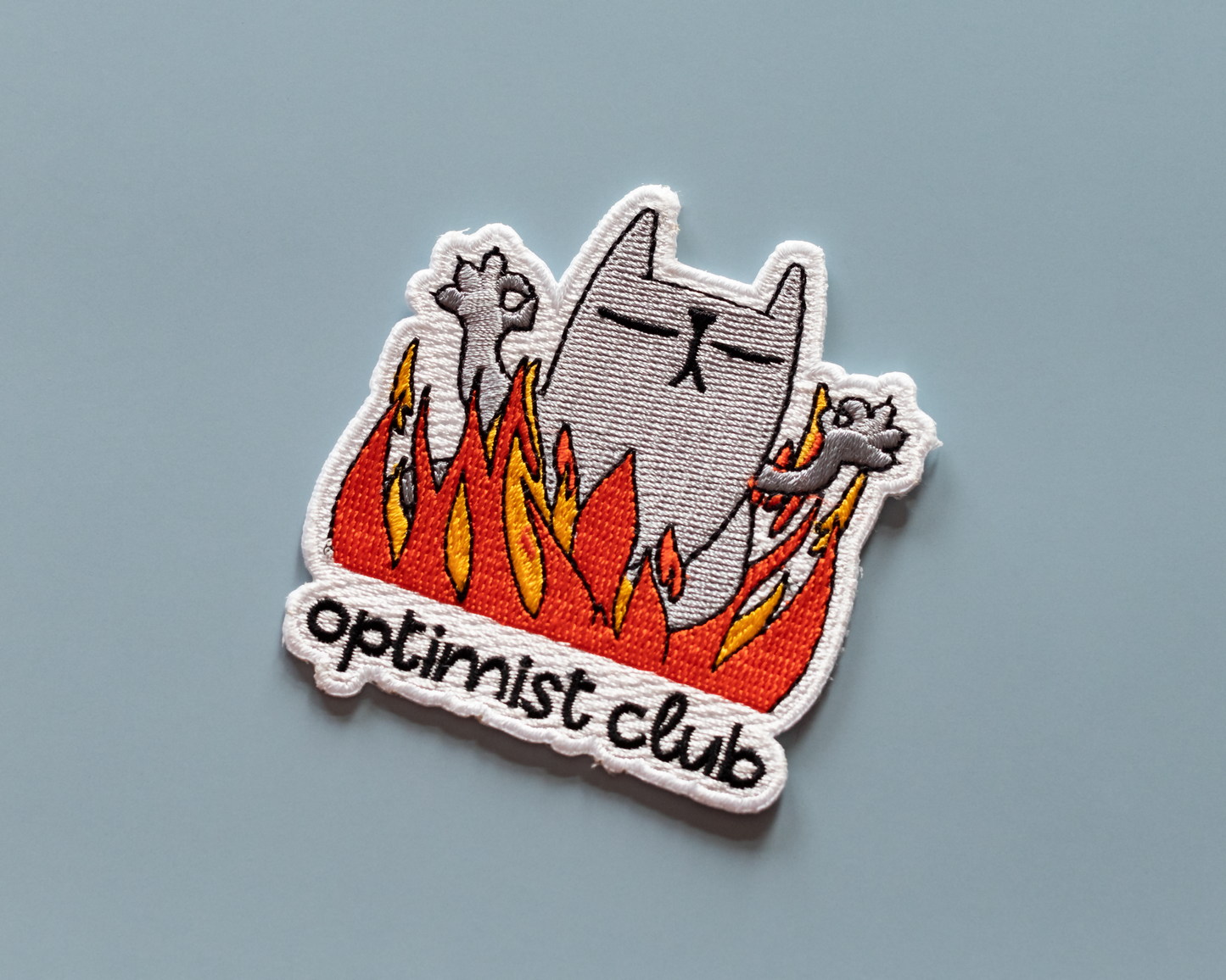 Optimist cat Patch