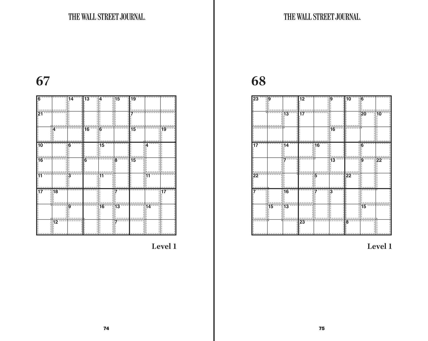 The Wall Street Journal Number Puzzle Book 1
