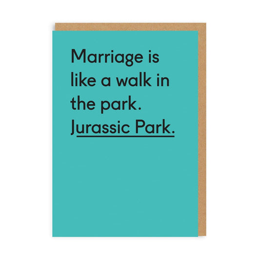 Marriage Jurassic park